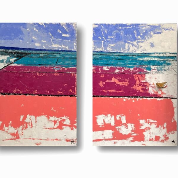 Andriana Matys, Fate, a diptych from the Contrasts series, 2024