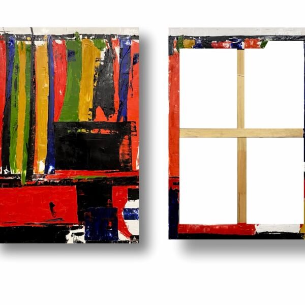 Andriana Matys, Happiness, a diptych from the Contrasts series, 2024